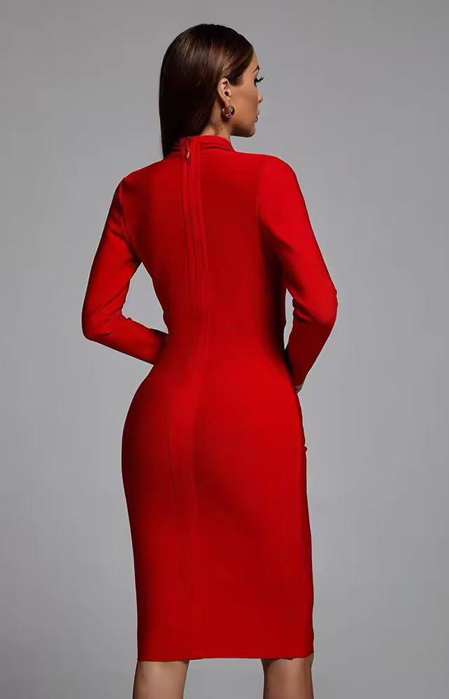 Red bandage dress
