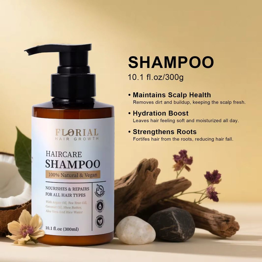 Florial Hair Growth Shampoo Advertisement